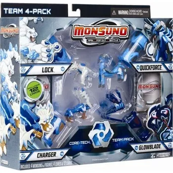 Figurka Mattel Monsuno Kapsle 4-Balení Team Pack