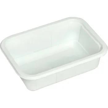 Jednorázové nádobí Miska zatavovací PP 164,5x118,5x50mm 1-dílná GM50B bílá - 630 ks