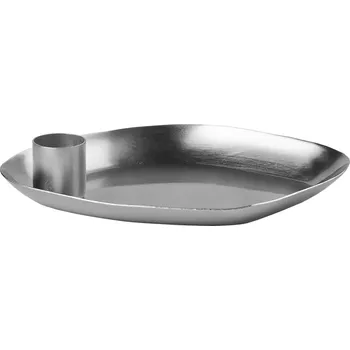 Svícen Broste Kovový svícen Mie Silver