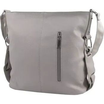 Kabelka Mahel Šedá moderní crossbody dámská kabelka 67-MH
