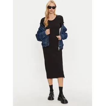 Dámské šaty Calvin Klein Jeans Úpletové šaty J20J224165 Černá Slim Fit XS
