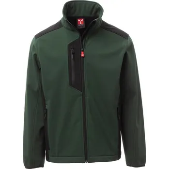 Pánská mikina Pánská softshellová bunda GALWAY, Payper Barva: LESNÍ ZELENÁ/ČERNÁ, Velikost: 5XL