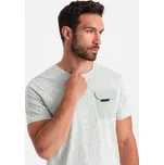 Ombre T-Shirt OM-TSFP-0188 Zelená Regular Fit M