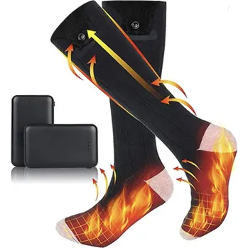 MXM Vyhřívané podkolenky - černé S bateriemi