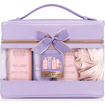 Kosmetická sada Baylis & Harding Luxury Vanity Bag & Cosmetic Bag ( Jojoba & Vanilka ) - Dárková sada péče o tělo