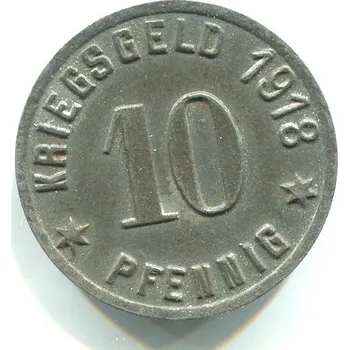 RATIBOR / Racibórz. 10 Pfennig 1918.