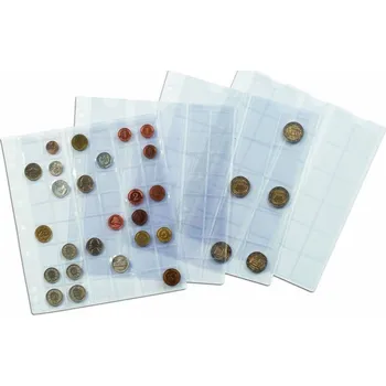 Obal pro sběratelský předmět Leuchtturm Listy NUMIS, různé - 5 kusů v balení