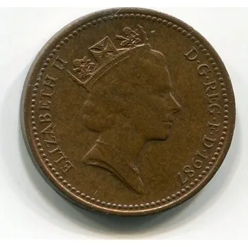 VELKÁ BRITÁNIE. 1 penny 1987.