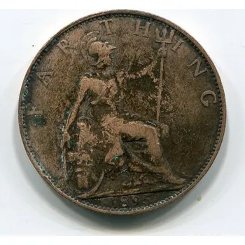 Velká Británie. 1 farthing 1895.