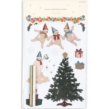 samolepka Vánoční samolepky do oken "Let It Snow" Konges Sløjd