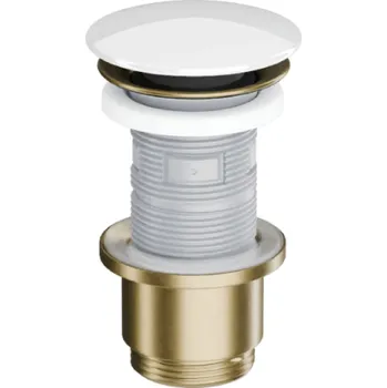 sítko a zátka do dřezu Excellent Design špunt do umyvadla bílá-zlatá ARIN.1485.K.01.WHGB
