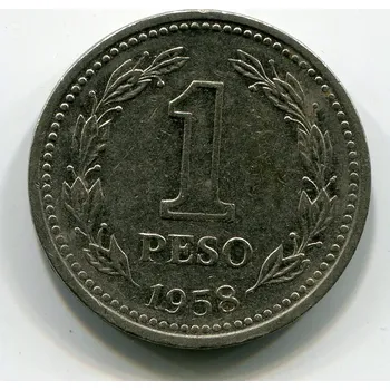 Sběratelství ARGENTINA. 1 peso 1958.