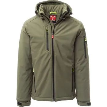 Pánská móda Zimní softshellová bunda CREEK PAD, Payper Barva: VOJENSKÁ ZELENÁ/ZELE, Velikost: XXS