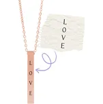 Řetízek z chirurgické oceli - TUBUS Rose gold