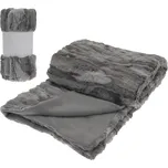 HOMESTYLING Deka mikroplyš 130 x 150 cm šedá