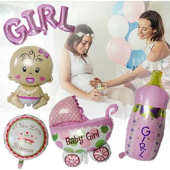 Balónek Fóliové balónky 5 ks - Je to holka