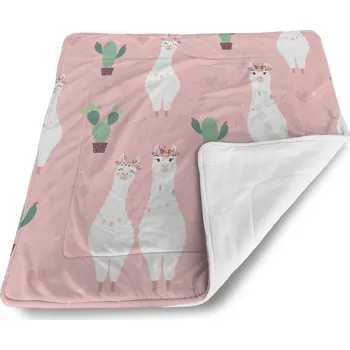 deka Sablio Deka pro miminko Lama a kaktusy - 80x100 cm