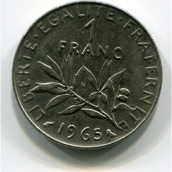 FRANCIE. 1 franc 1965.
