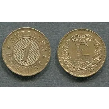 DÁNSKO. 1 skilling 1856.