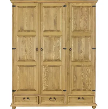 Šatní skříň Rustikální široká šatní skříň SF702/1