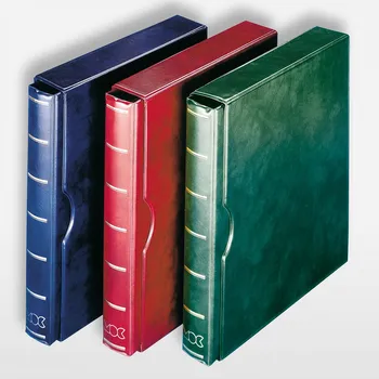 Obal pro sběratelský předmět Leuchtturm Album MOC, s kazatou, červená