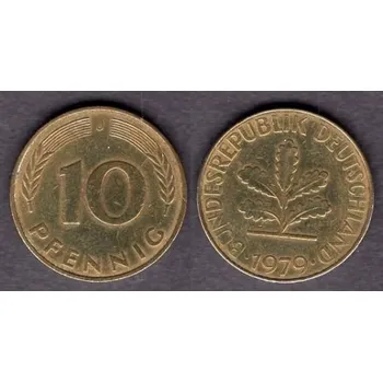 NĚMECKO. 10 pfennig 1979/J.