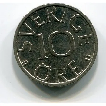 ŠVÉDSKO. 10 öre 1982.