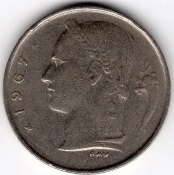 BELGIE. 1 franc 1967. BELGIQUE.