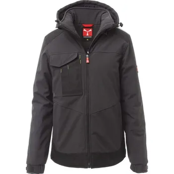 Pánská mikina Zimní pánská softshellová bunda PERFORMER PAD, Payper Barva: ANTRACITOVÁ/ČERNÁ, Velikost: XXS