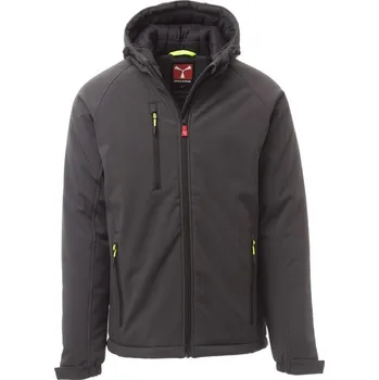 Pánská mikina Zimní pánská softshellová bunda GALE PAD, Payper Barva: ANTRACITOVÁ/ČERNÁ, Velikost: S
