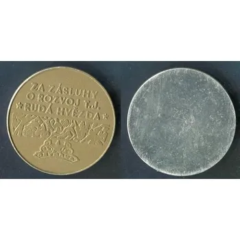 Sběratelství Ostrava. Za zásluhy o rozvoj T.J. Rudá hvězda.