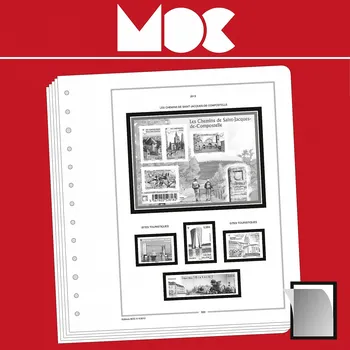 Obal pro sběratelský předmět Leuchtturm Předtištěné listy MOC SF - Francouzská Guinea před nezávislostí 1892-1944