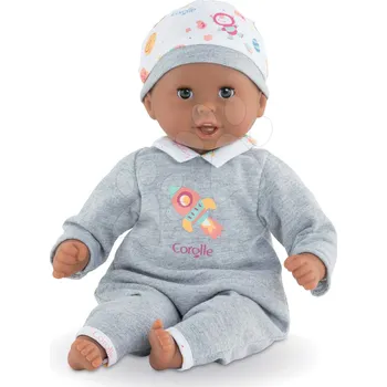 Panenka Bébé Calin Marius Corolle s černýma mrkacíma očima a fazolkami 30 cm od 18 měs