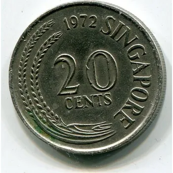 SINGAPUR. 20 cents 1972.