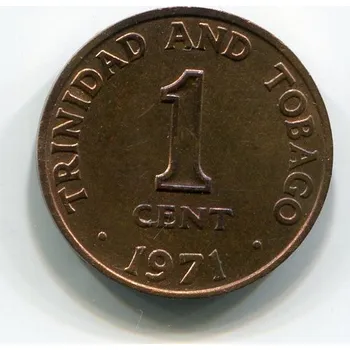 TRINIDAD A TOBAGO. 1 cent 1971. KM-1