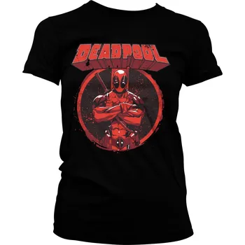 Dámské tričko Funko | Dámské tričko Deadpool Pose černé - XL / Černá