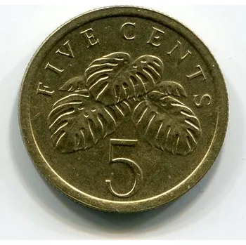 SINGAPUR. 5 cents 1989. KM-50