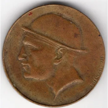 BELGIE. Albert I (1909-1934). Medaile ke 100. výročí nezávistosti.
