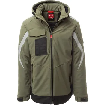 Pánské oblečení Zimní pánská softshellová bunda WONDER PAD, Payper Barva: VOJENSKÁ ZELENÁ/ ČER, Velikost: S