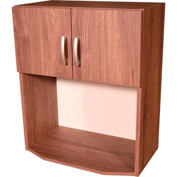 Kuchyňská skříňka Smontovaná skříňka na mikrovlnku barva ořech