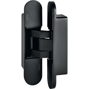 Nábytkové kování TI - SKRYTÝ ZÁVĚS 3D - 1715 BS - Černá matná (153)