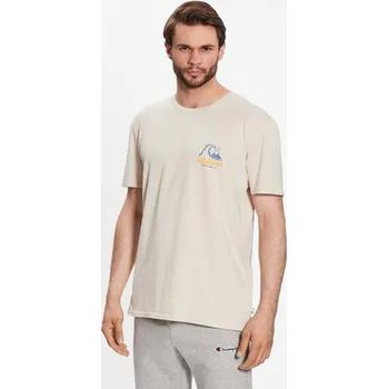 Pánské oblečení Quiksilver T-Shirt Arts In Palm EQYZT07249 Béžová Regular Fit XXL