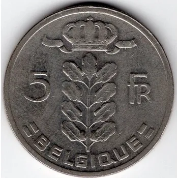 BELGIE. 5 francs 1965. BELGIQUE.