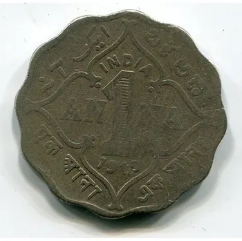 INDIE. 1 anna 1919, b.zn.