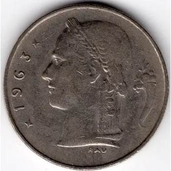 BELGIE. 1 franc 1963. BELGIE.