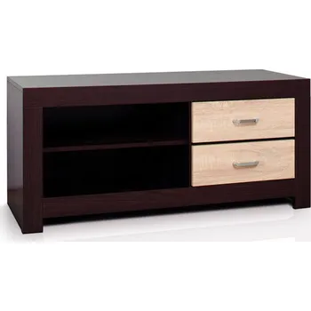 Obývací stěna pevně smontovaný televizní stolek Korina 17 s dvěma zásuvkami