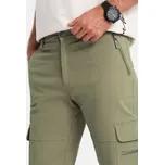 Ombre Teplákové kalhoty OM-PACG-0204 Zelená Regular Fit L