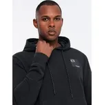 Ombre Mikina OM-SSNZ-0162 Černá Regular Fit XXL