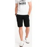 Ombre Šortky z materiálu OM-SRCG-0133 Černá Cargo Fit S