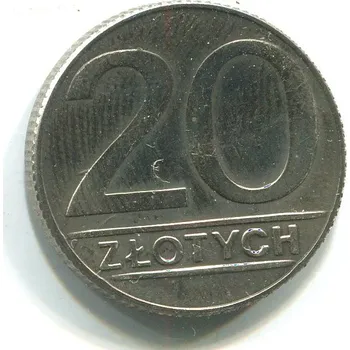 POLSKO. 20 złotych 1990.